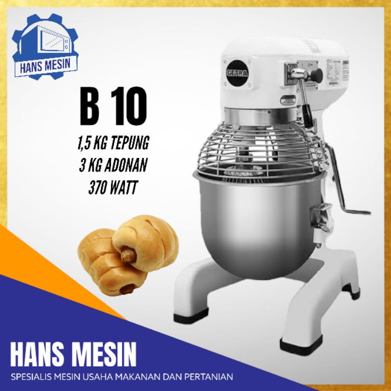 Jual Planetary Mixer Roti Liter Kg Getra B Hj Shopee Indonesia