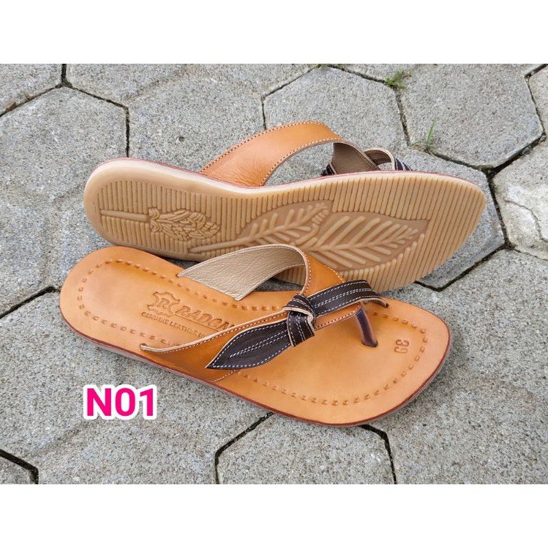 Jual SANDAL KULIT WANITA MODEL JEPIT ASLI HANDMADE MAGETAN SANDAL KULIT