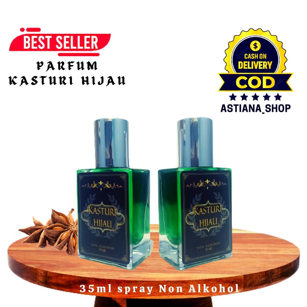 Jual Kasturi Hijau Parfum Arab Farfum Sholat Murni Minyak Wangi Non