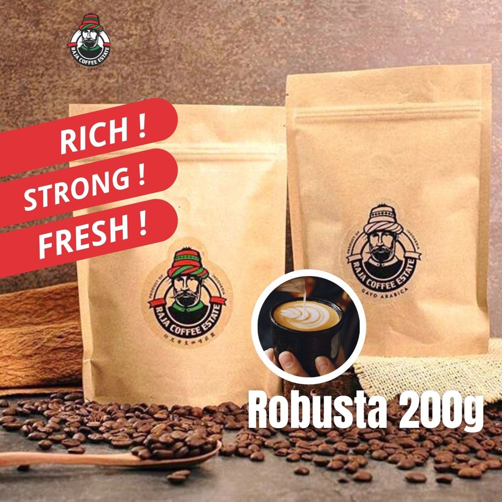 Jual Kopi Robusta G Raja Coffee Estate Biji Bubuk Aceh Gayo Espresso