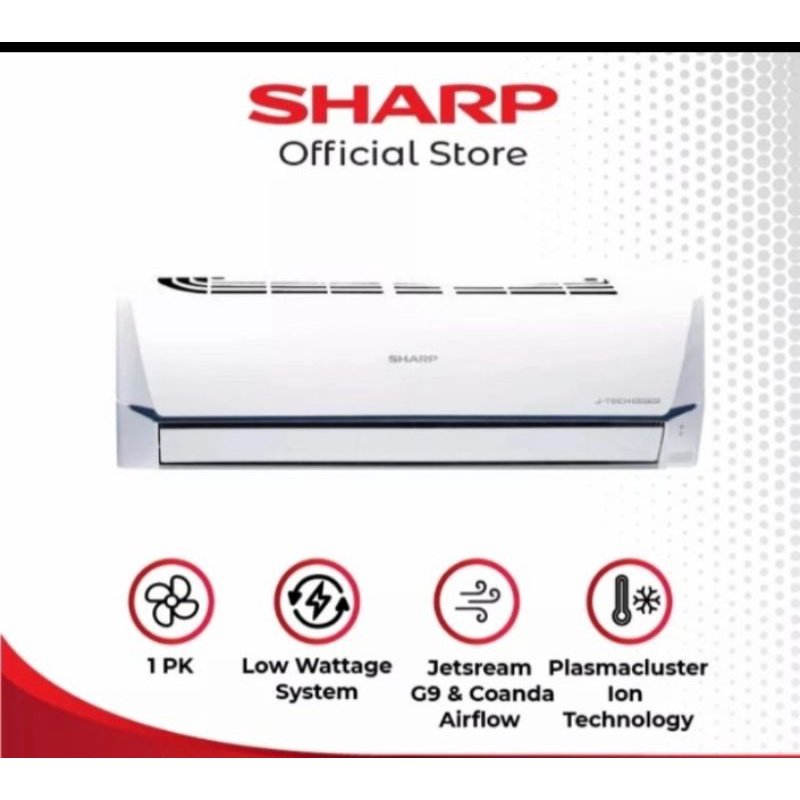 Jual AC Sharp 1 PK Low Watt Plasmacluster AH AP9UHL 9UHL Shopee