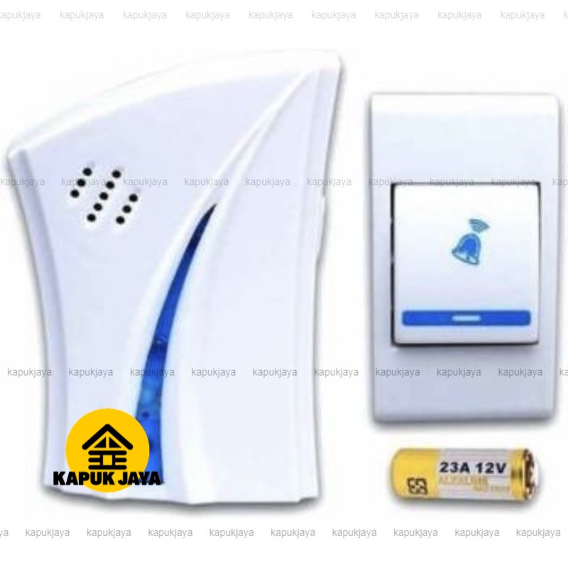 Jual Door Bell Rumah Pintu Kantor Wireless Alat Bel Tanpa Kabel Set