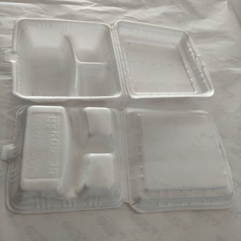 Jual Styrofoam Foam Nasi Makanan LUX 03 Sekat Gosend Grab Only