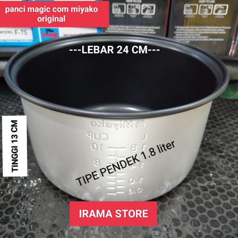 Jual Panci Magic Miyako Original Teflon Rice Cooker Miyako Ukuran 0