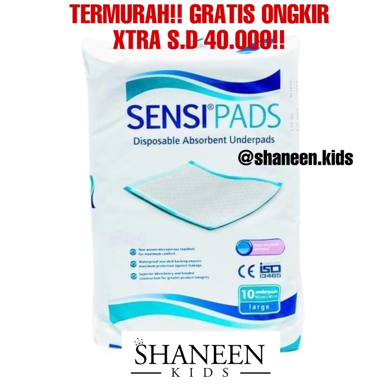 Jual Sensi Pads Sensi Underpad X Lembar Perlak Popok Alas