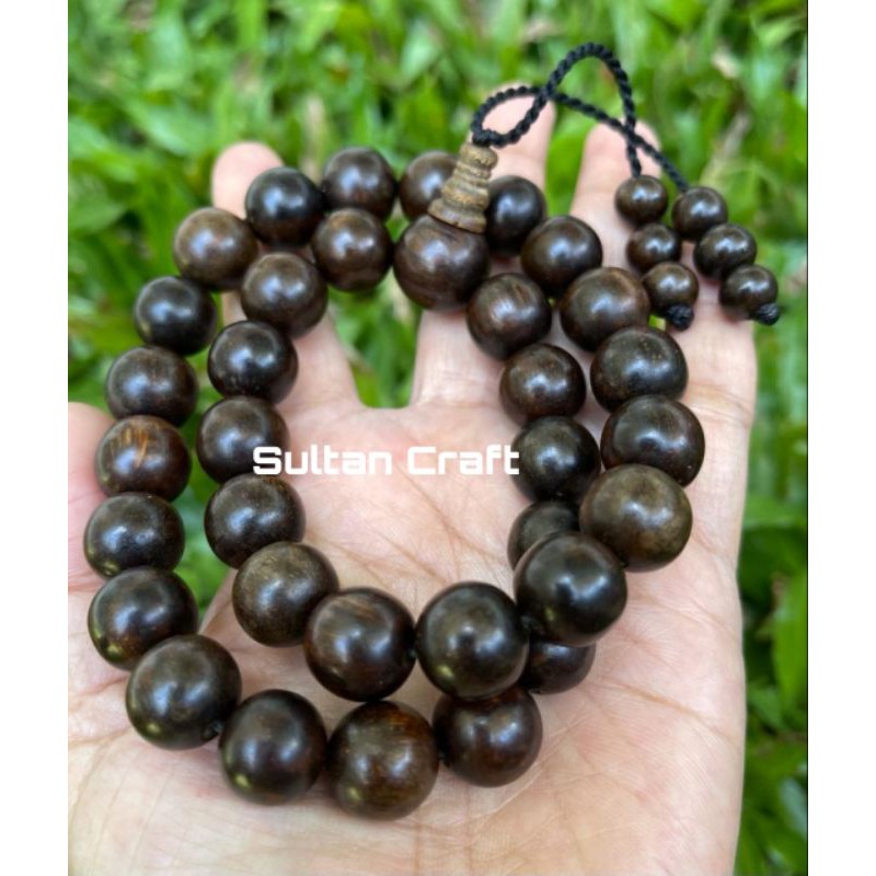 Jual Tasbih 33 Kayu Gaharu Buaya Asli Kalimantan Super Tenggelam