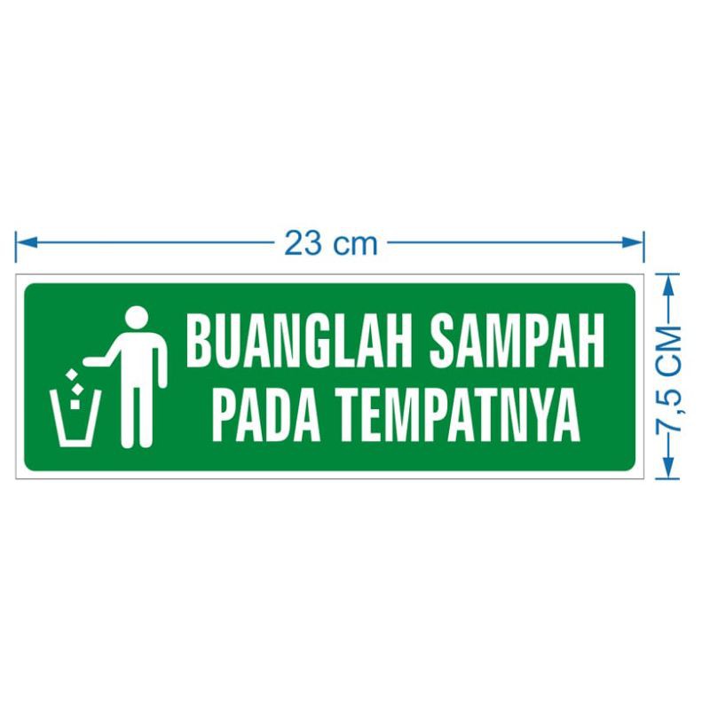 Jual STIKER BUANGLAH SAMPAH PADA TEMPATNYA Shopee Indonesia