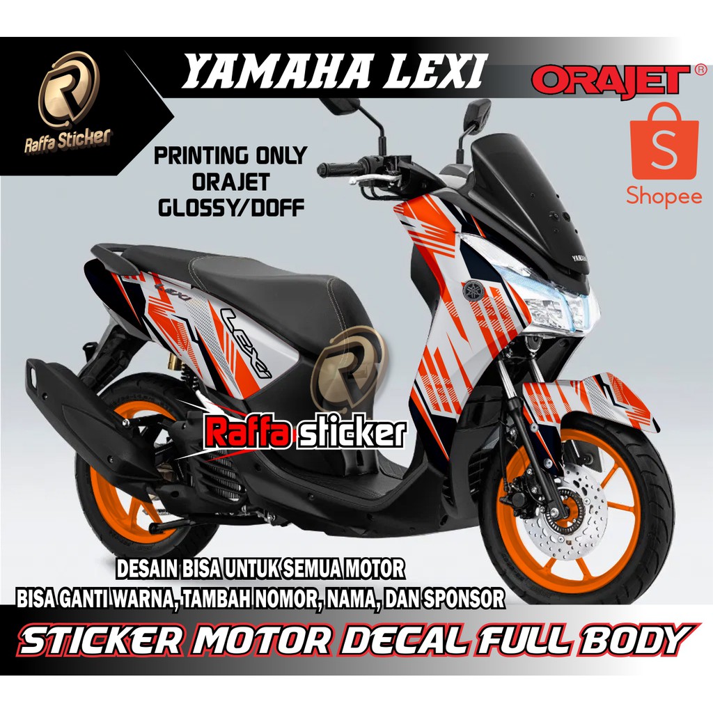 Jual Sticker Decal Lexi Full Body Sticker Yamaha Lexi Striping Lexi