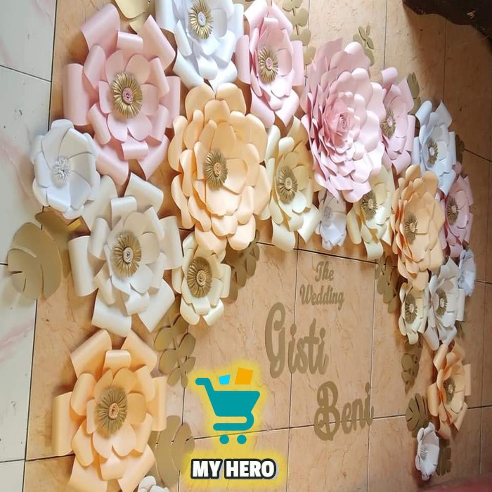 Jual Hiasan Dinding Paper Flower Daari Kertas Jasmine Pernikahan