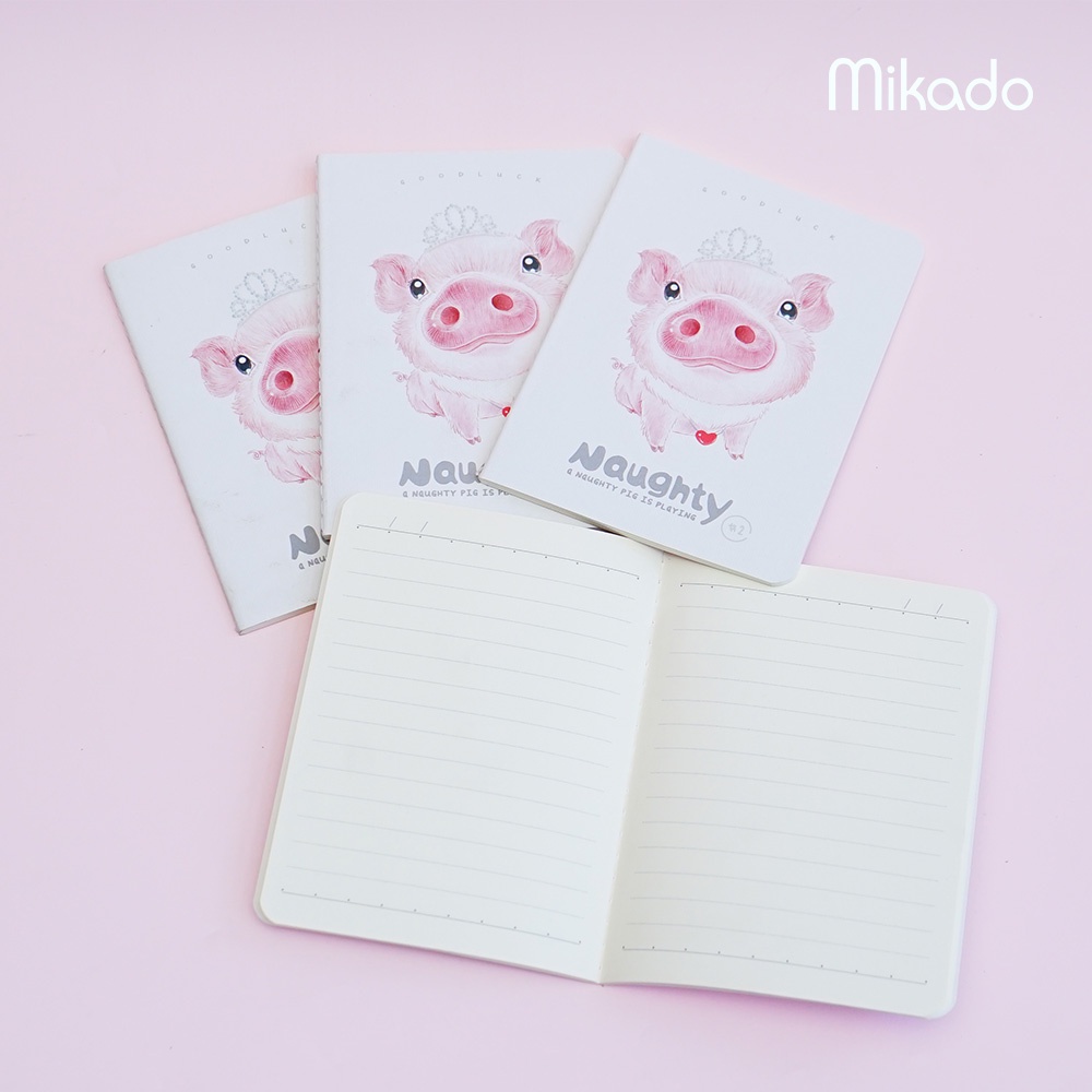 Jual Languo Notebook Naughty Pig Buku Catatan Diary Notebook