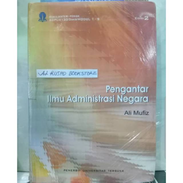 Jual Buku Original PENGANTAR ILMU ADMINISTRASI NEGARA Ali Mufiz