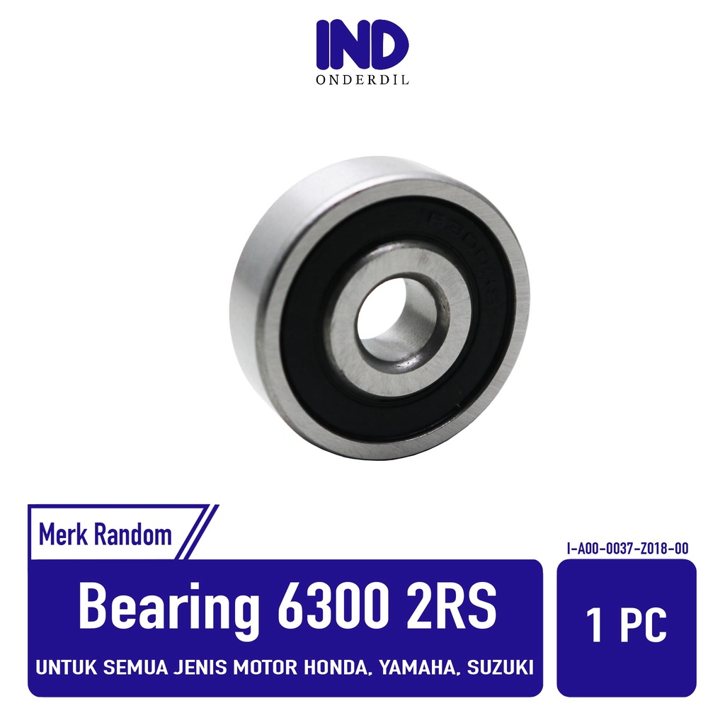 Jual Laher Leher Bearing Bering Bantalan Roda Depan 6300 2RS 63002rs