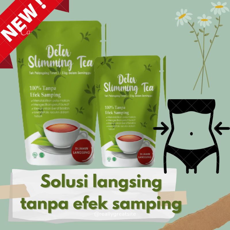 Jual Tea Bag Teh Pelangsing Alami Teh Pembakar Lemak Penurun Berat