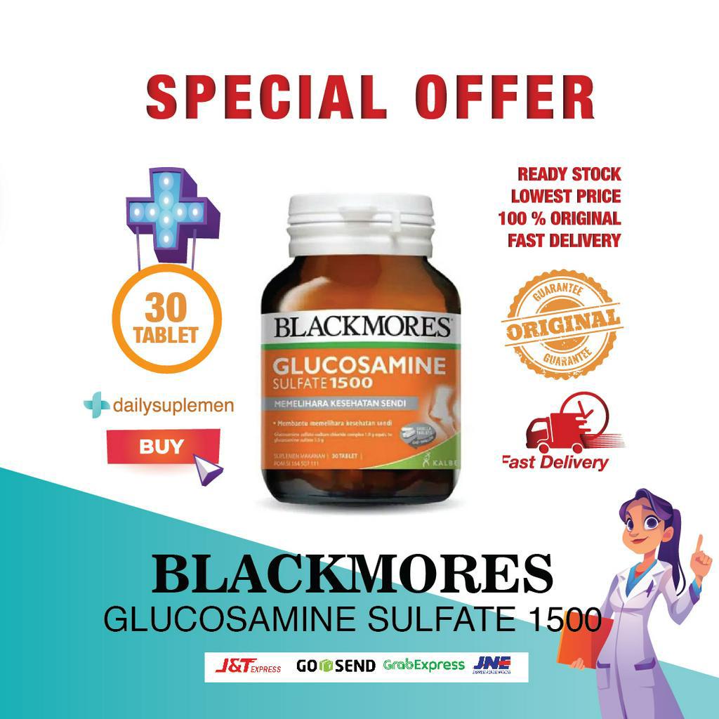 Jual Blackmores Glucosamine Sulfate 1500mg Isi 30 Tablet Shopee