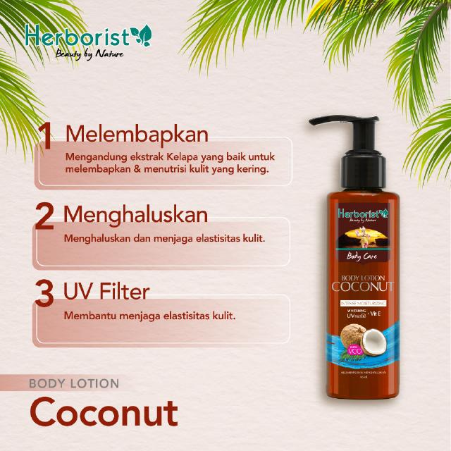 Jual Herborist Body Lotion Coconut 145ml Shopee Indonesia