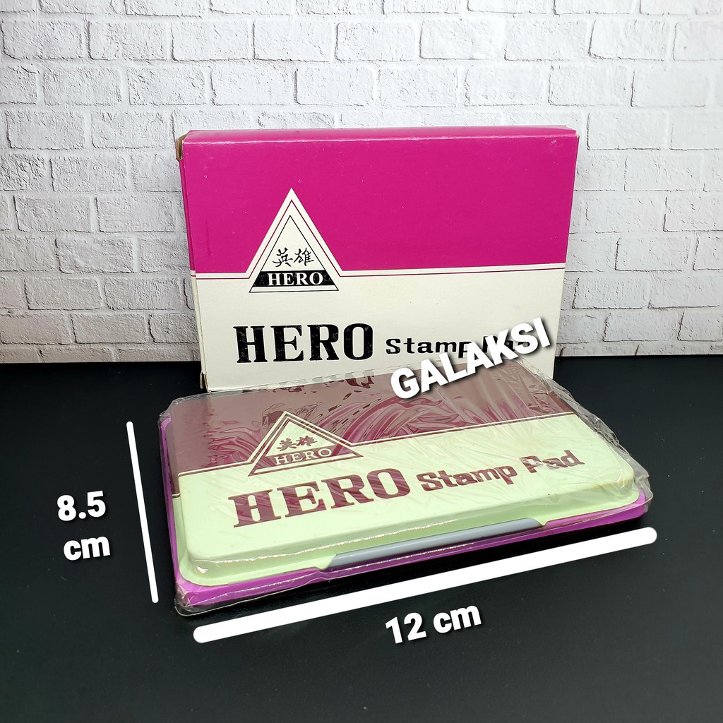 Jual BANTALAN STEMPEL STAMP PAD HERO BESAR Shopee Indonesia