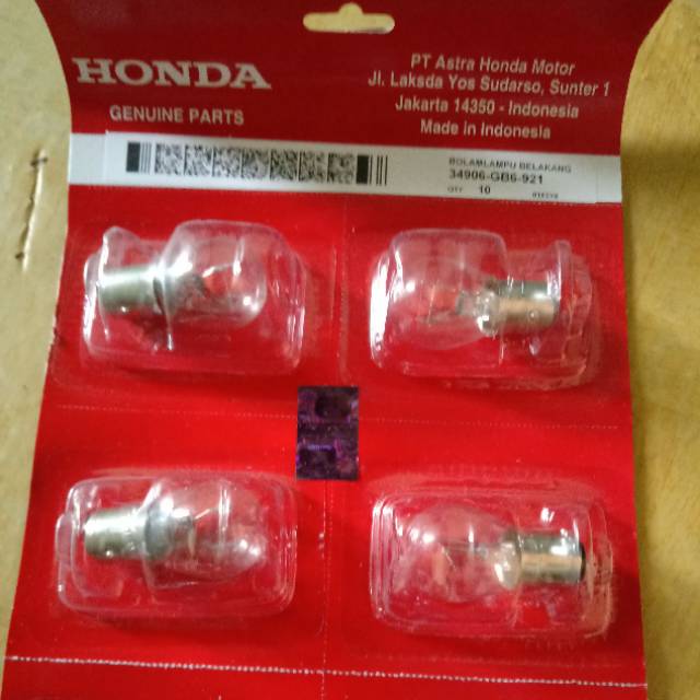 Jual Kdm Bohlam Lampu Stop Belakang Honda Universal V W Gb Hgp