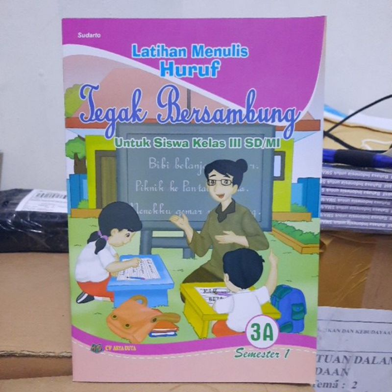 Jual Latihan Menulis Huruf Tegak Bersambung Kelas A Sd Mi Arya Duta