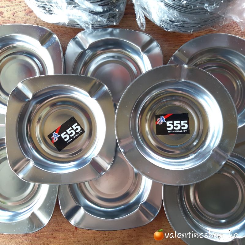 Jual Asbak Rokok Stainless Segi Bulat Shopee Indonesia