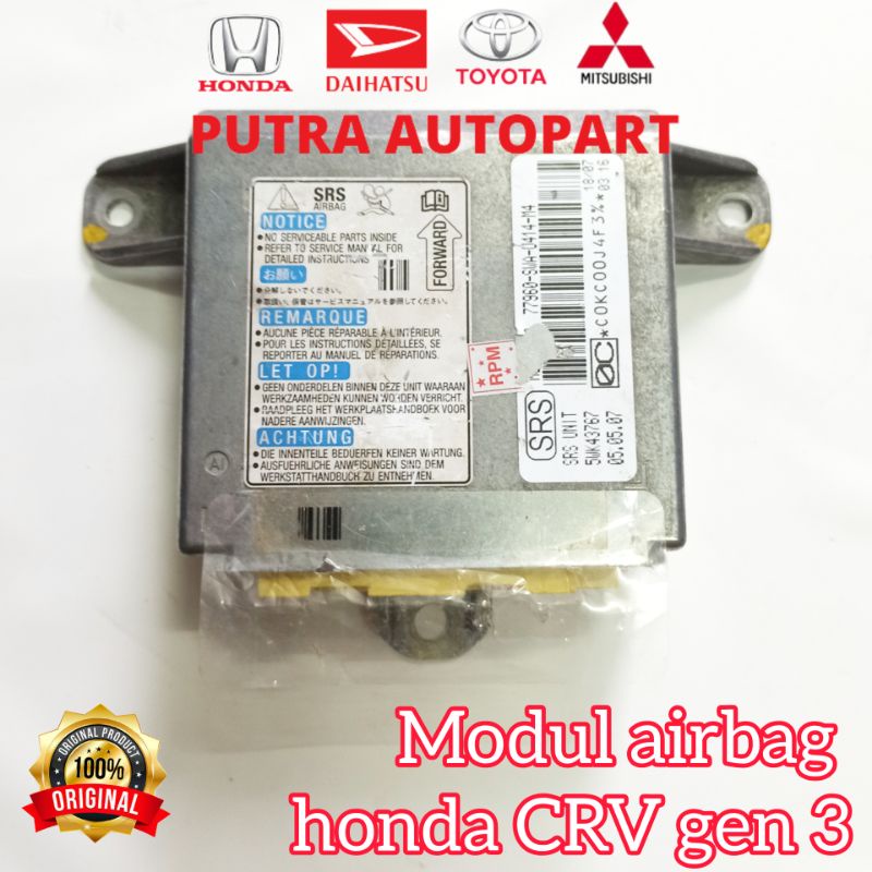 Jual Modul Airbag Honda Crv Gen Crv Kodok Original Shopee Indonesia