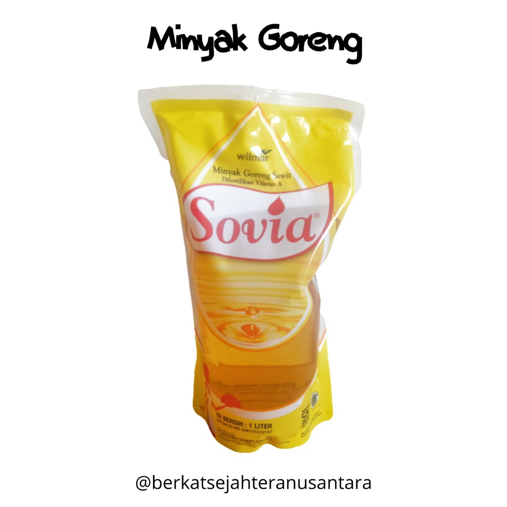 Jual Minyak Goreng Sovia Kemasan 1 Liter Shopee Indonesia