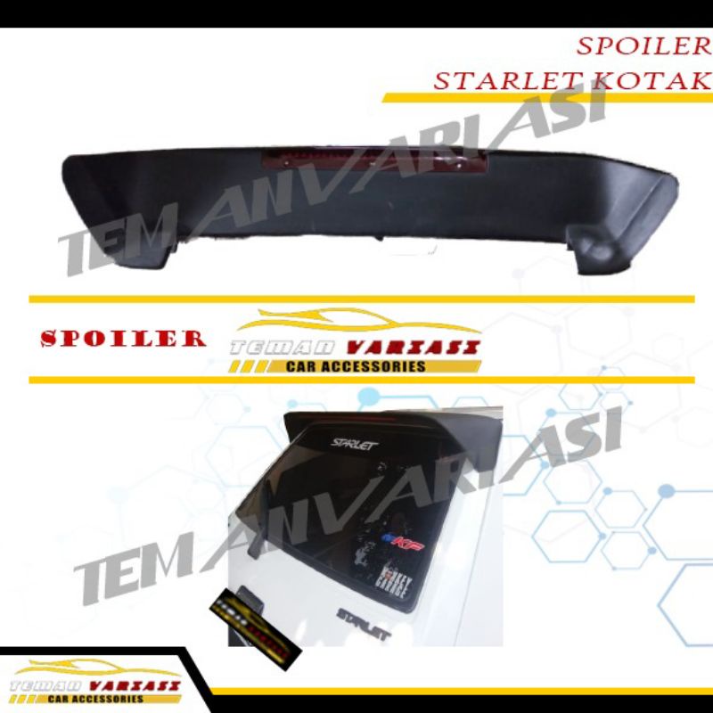 Jual Spoiler Epoxy Topi Belakang Mobil Lampu Starlet Lama Old Kotak