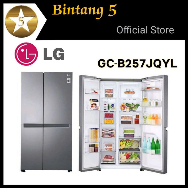 Jual Kulkas Side By Side Lg Gcb Jqyl Lg Kulkas Pintu Inverter Gc