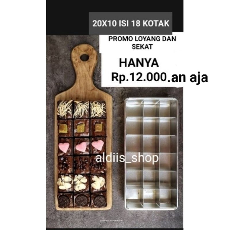 Jual Promo Loyang Dan Sekat Brownies X Isi Termurah Di Shopee