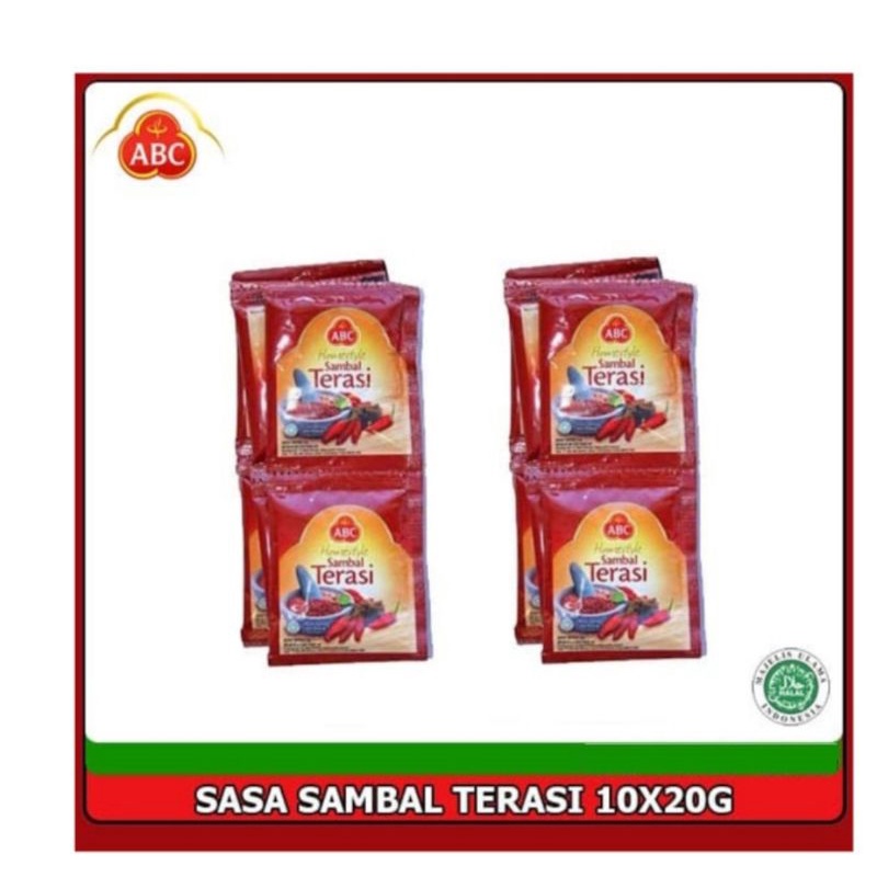 Jual Abc Sambal Terasi Sachet X Gram Rtg Isi Pcs Shopee