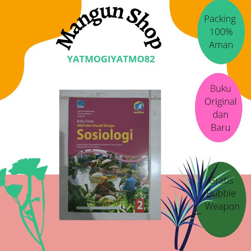 Jual Buku Siswa Sosiologi SMA MA Kelas XI 11 Grafindo Shopee Indonesia