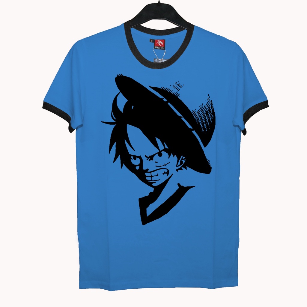 Jual Baju Kaos RIB Dewasa ONE PIECE TOPI Baju Pria Wanita Premium