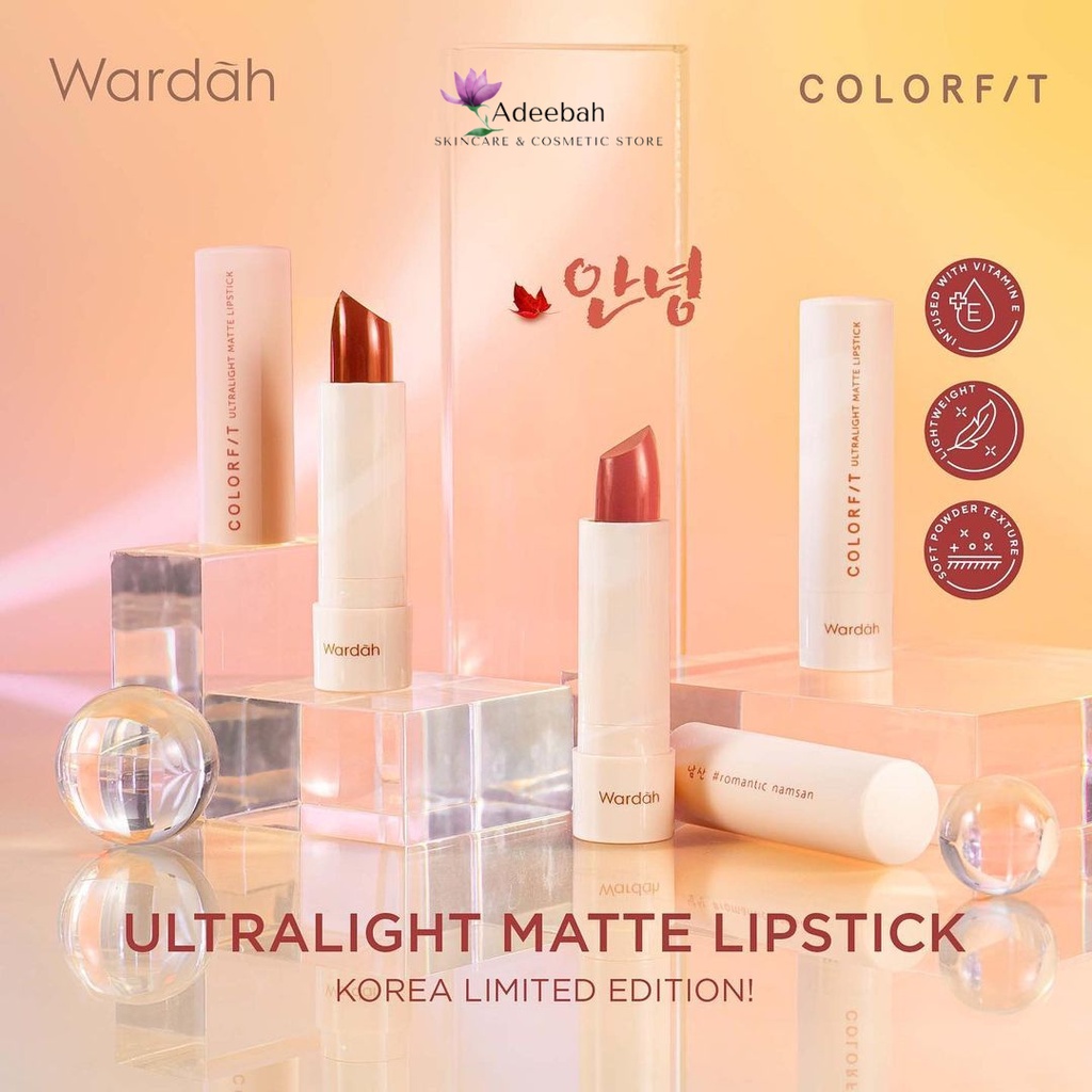 Jual Wardah Colorfit Ultralight Matte Lipstick Korean Limited Edition