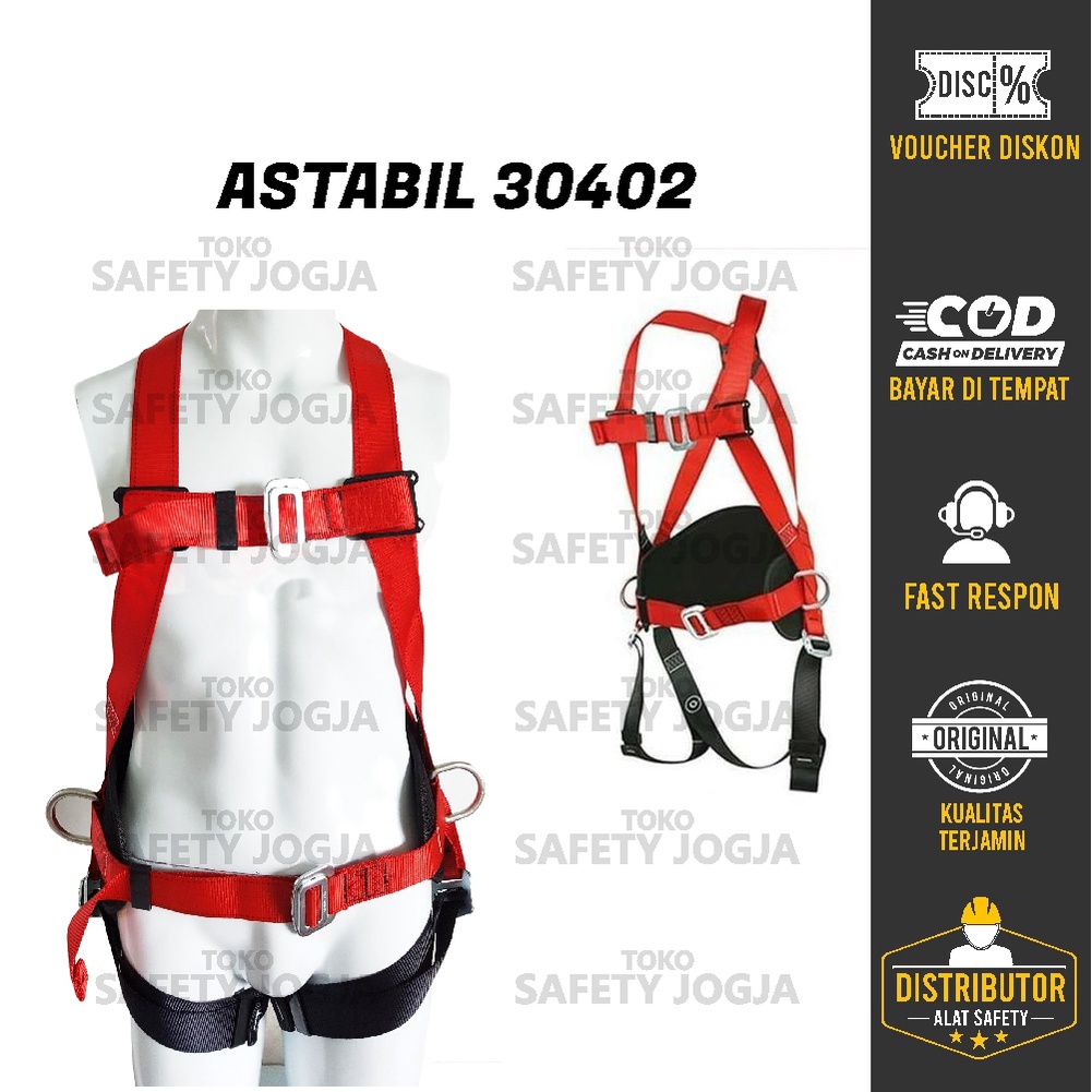 Jual Full Body Harness Astabil Alat Keselamatan Panjat Tebing