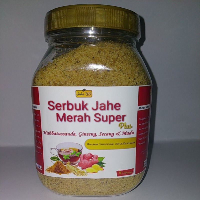 Jual Serbuk Jahe Merah Super Plus Habbat Ginseng Gram Original No