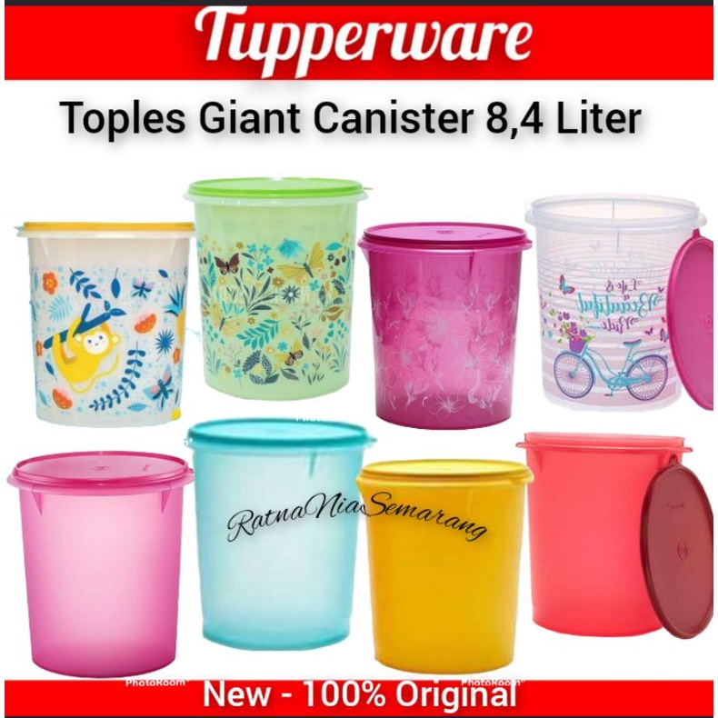 Jual Tupperware Toples Krupuk Besar Giant Canister 8 4 Ltr Liter Kedap