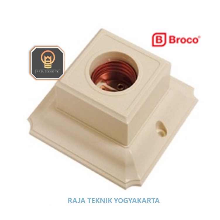 Jual Fitting Lampu Plafon Bohlam Tempel Broco Kotak Shopee Indonesia