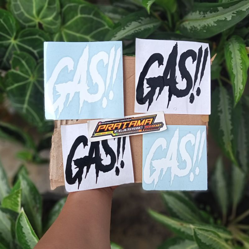 Jual Sticker Gas Sticker Cutting Gas Logo Gas Shopee Indonesia