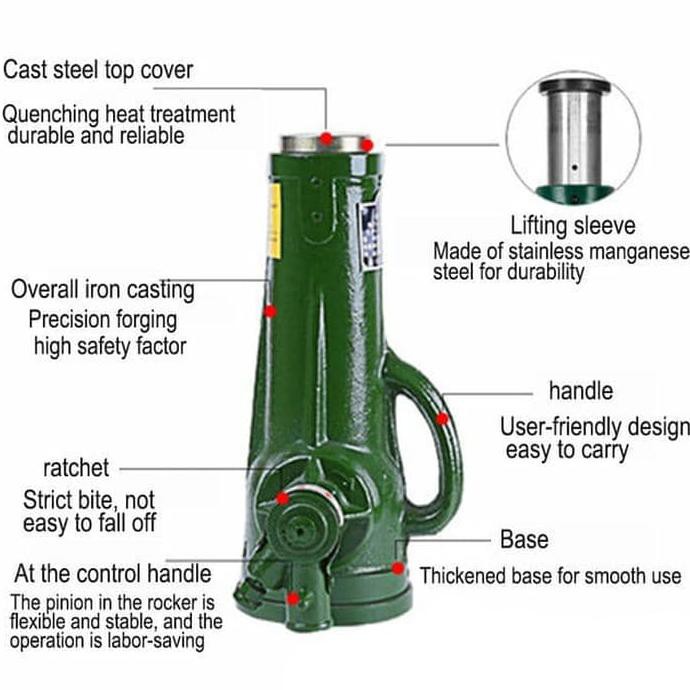 Jual Screw Jack 50 Ton Dongkrak Ulir Dongkrak Botol Dongkrak