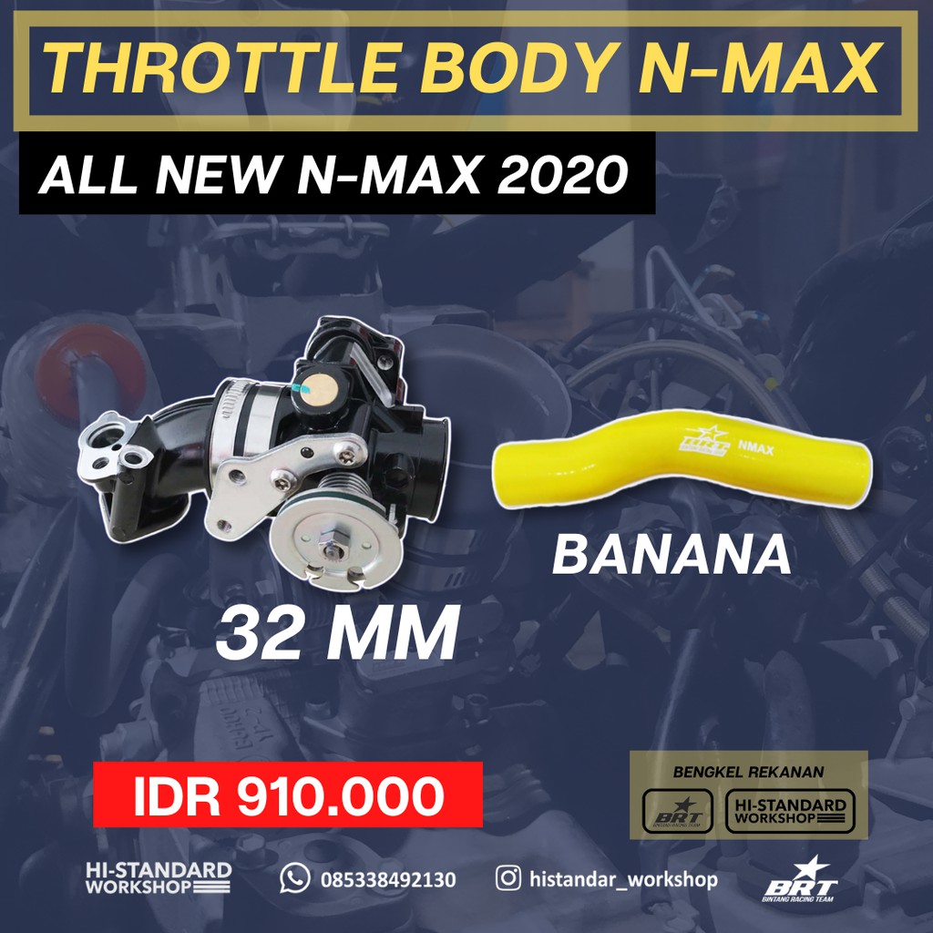 Jual Throttle Body Tb Brt Allnew Nmax Cc Ukuran