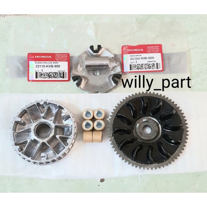 Jual Paket Cvt Rumah Roller Assy Set Vario Karbu 110 Techno Old Lama