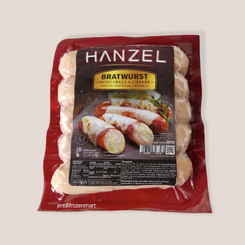 Jual Hanzel Bratwurst Mozzarella Cheese Gram Shopee Indonesia