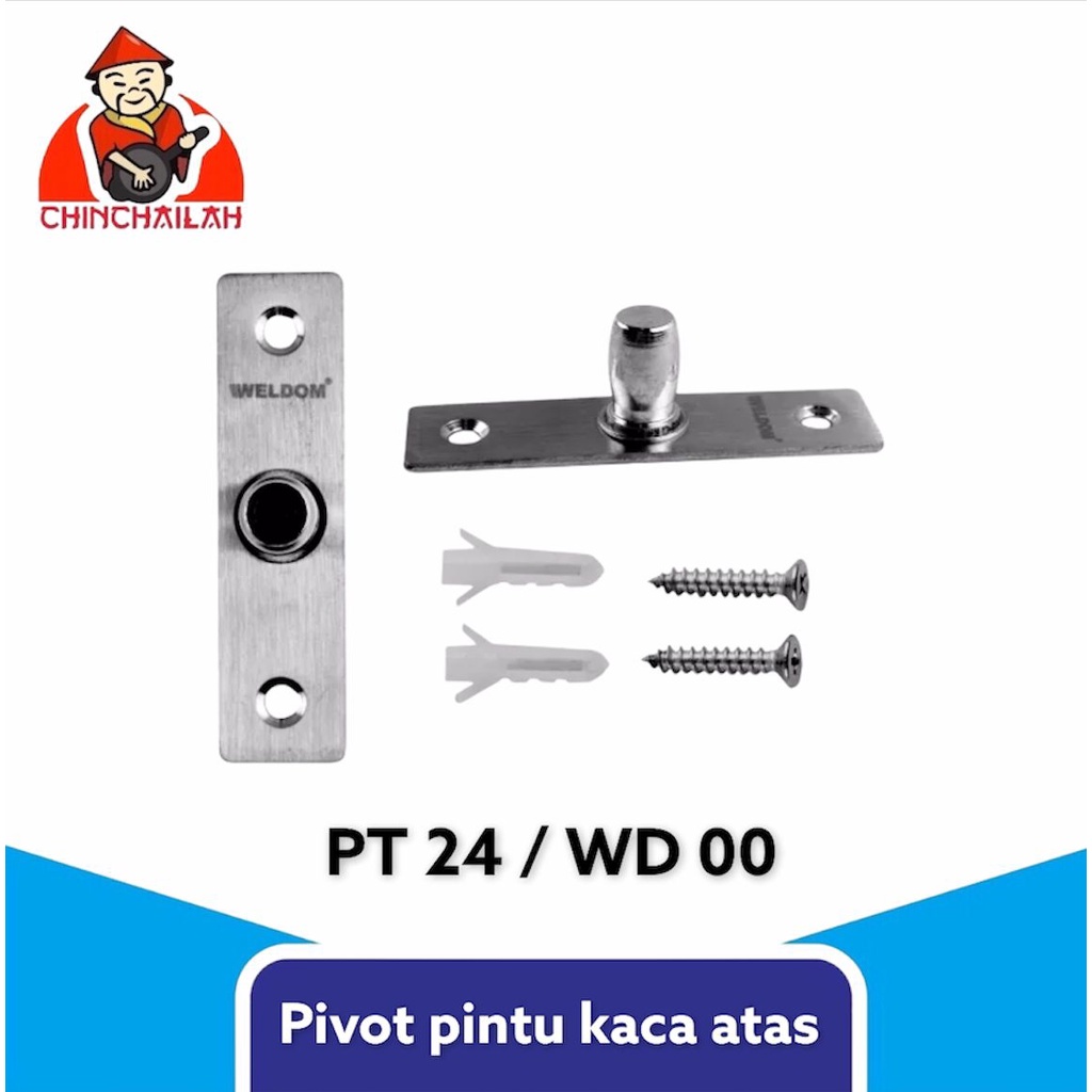 Jual Pivot Penjepit Pintu Kaca Atas Pt Top Patch Fitting Stainless