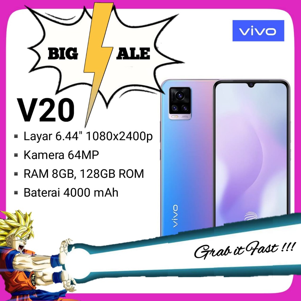 Jual Vivo V20 2021 8 128 Garansi Resmi Original Produk Shopee Indonesia