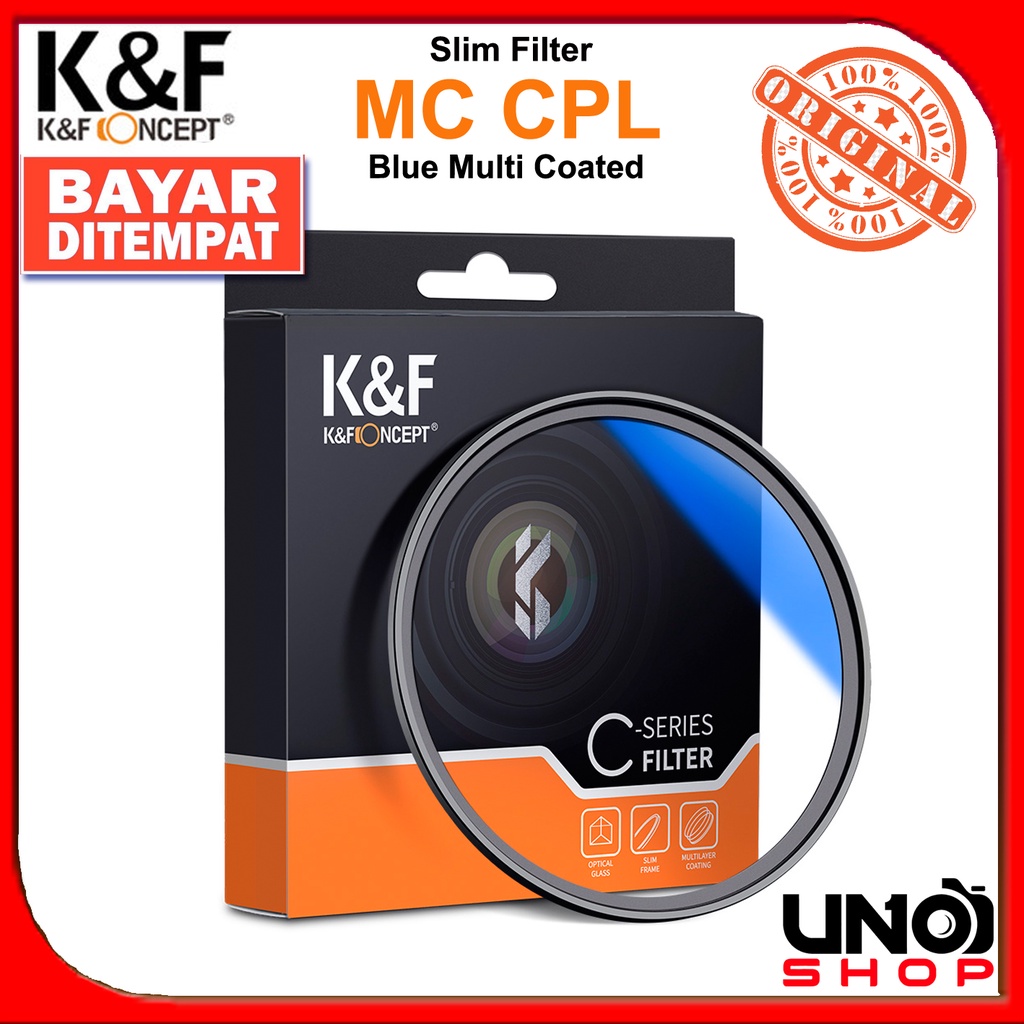 Jual K F Concept Mc Cpl Filter Lensa Blue Coating Knf Multi Coated