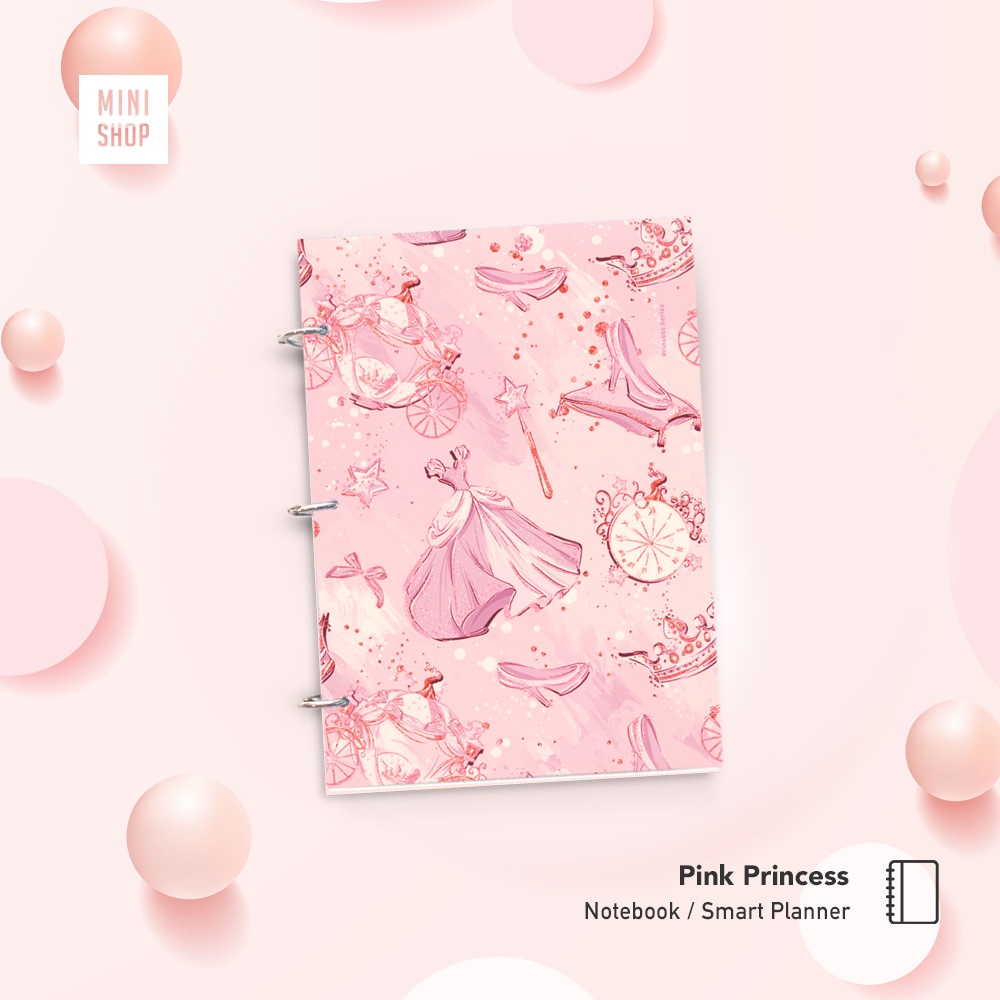 Jual A5 Pink Princess Notebook Smart Planner Buku Diary Notes