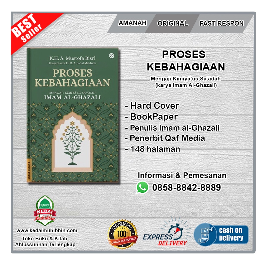 Jual PROSES KEBAHAGIAAN Mengaji Kimiya Us Sa Adah Karya Imam Al