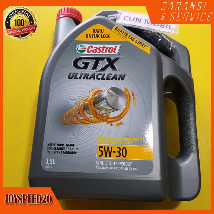 Jual Oli Mesin Castrol Gtx Ultraclean W Baru Untuk Mobil Lcgc