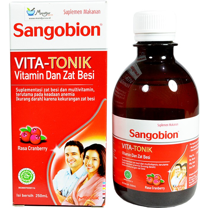 Jual SANGOBION VITA TONIK 250ML CRANBERRY READY HALAL Vitatonik