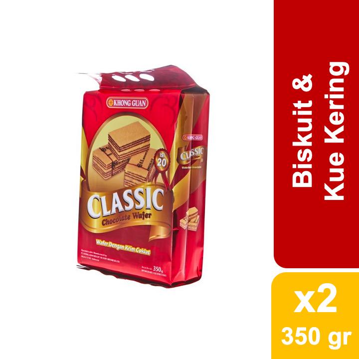 Jual Khong Guan Classic Wafer Chocolate Gr X Pcs Shopee Indonesia