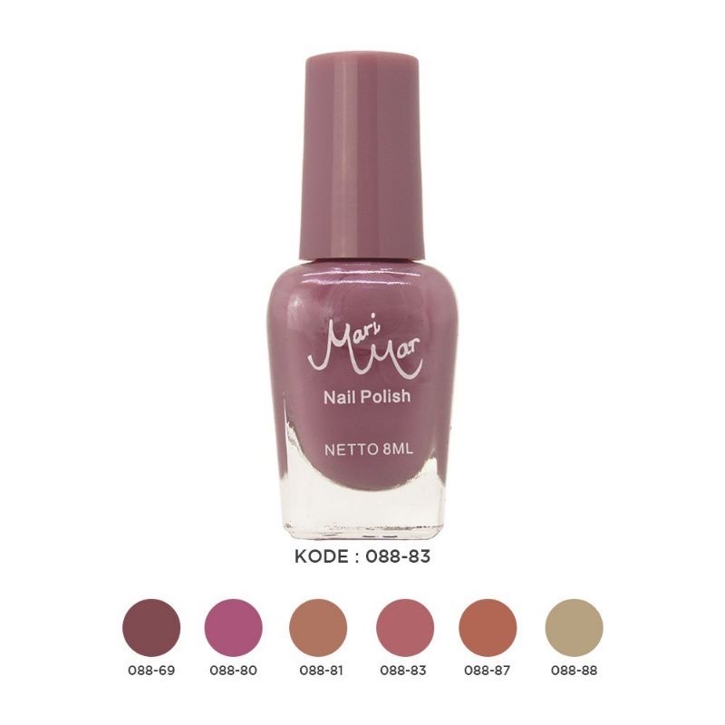 Jual ECER MARIMAR Nude Color Nail Polish Kuteks Cat Kuku Warna